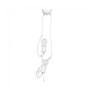 Lámpara colgante infantil Mime Blanco (2 luces) H