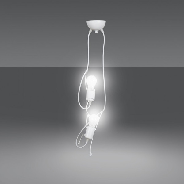 Candeeiro suspenso infantil Mime Blanco (2 luzes) M 4