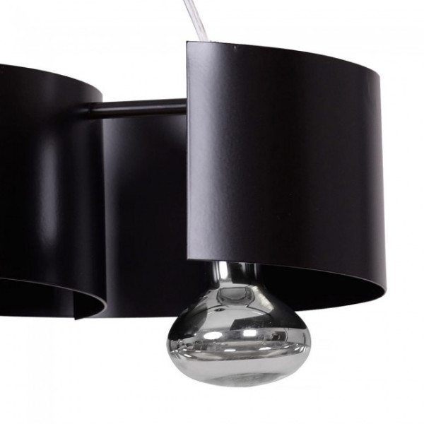 Lâmpada de pingente de cinto preto (2 luzes) M 3