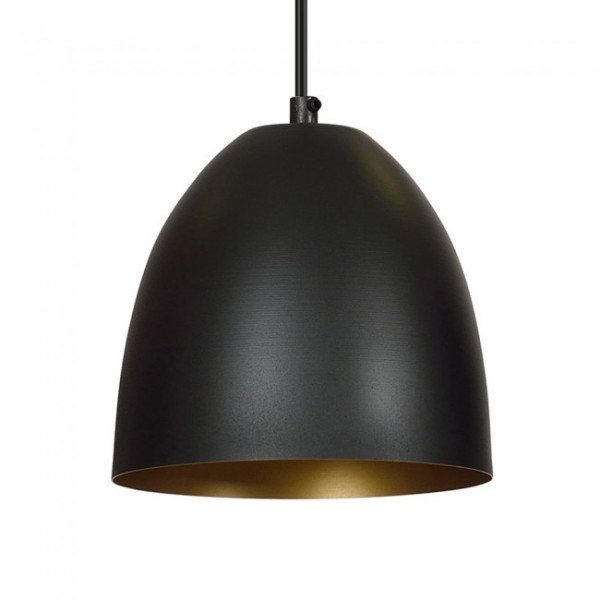 Candeeiro de teto Jonix Preto/Dourado M 3