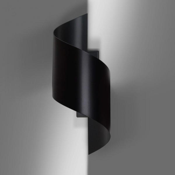 Aplique de pared Snape Negro D