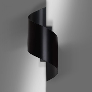 Aplique de pared Snape Negro H