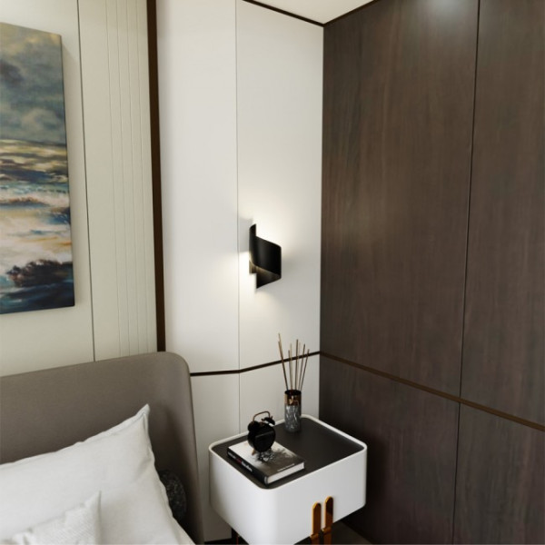 Aplicação de parede Snape Negro M 4