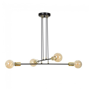 Lâmpada de teto Sives Preto (4 luzes) H