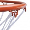 Cesto basquetebol com aro e rede 45 cm laranja 3