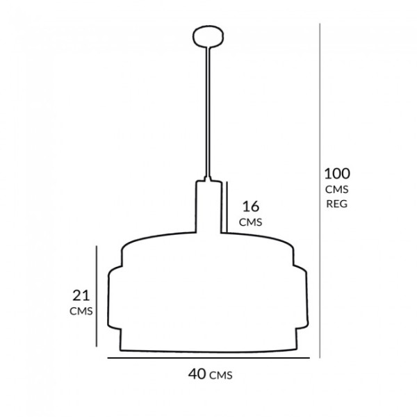 Lâmpada de teto Vontrier M 4