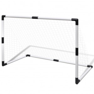 Set de porterías de fútbol mini 2 uds para niños 91.5x48x61 cm H