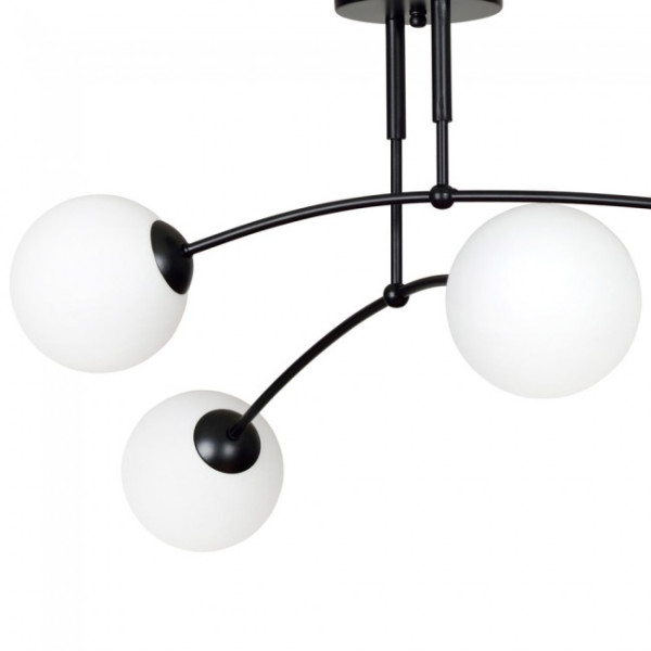 Luz de teto preto Mobis (4 luzes) M 3