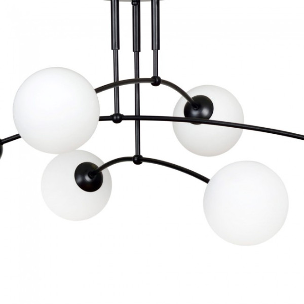 Luz de teto Mobis preto (6 luzes) M 3