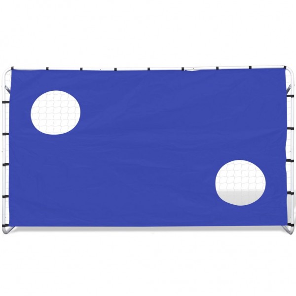 Baliza de futebol com parede pontaria 240x90x150 cm aço M 3