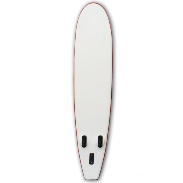 Prancha de paddle SUP insuflável vermelho e branco M 4