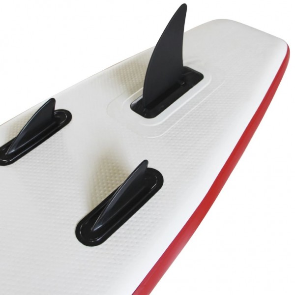 Set de paddel surf tabla SUP inflable rojo y blanco M 5
