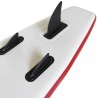 Set de paddel surf tabla SUP inflable rojo y blanco 5