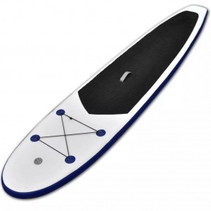 Prancha de paddle SUP insuflável azul e branco H