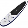 Set de paddel surf tabla SUP inflable azul y blanco 2