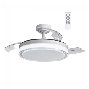 Ventilador LED con aspas plegables Oroel Blanco CCT Dim (72W) H