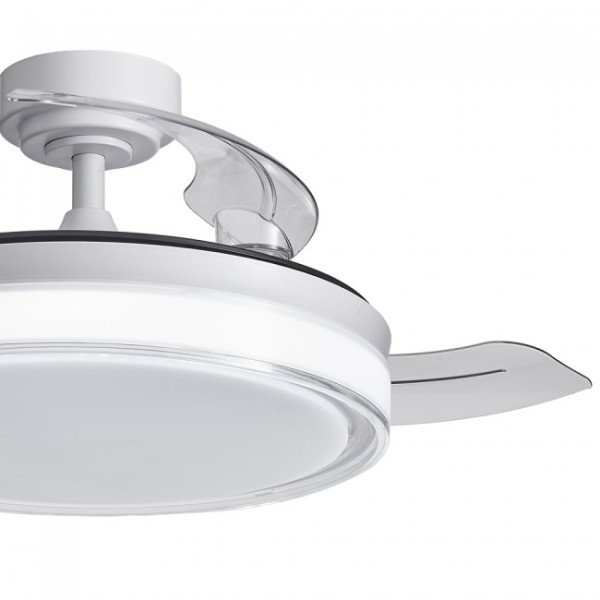 Ventilador LED com pás dobráveis Oroel Blanco CCT Dim (72W) M 3