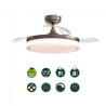 Ventilador LED con aspas plegables Oroel Níquel CCT (45W) 5