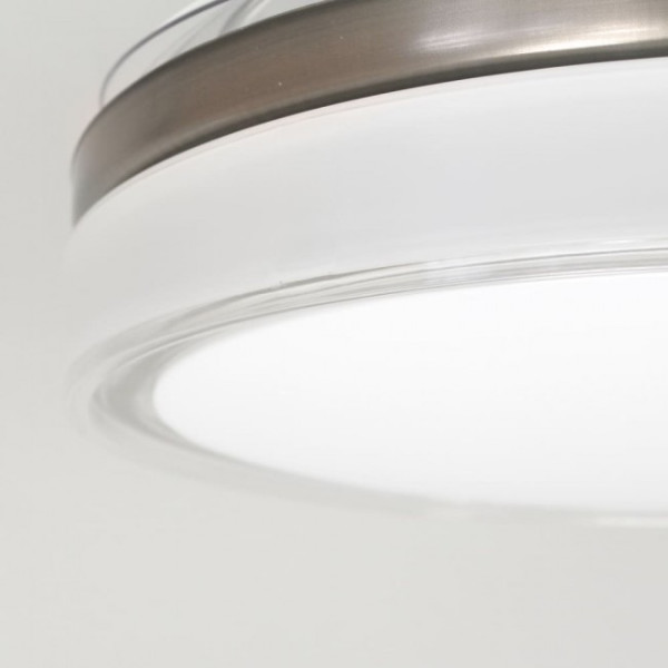 Ventilador LED con aspas plegables Oroel Níquel CCT (45W) M 6