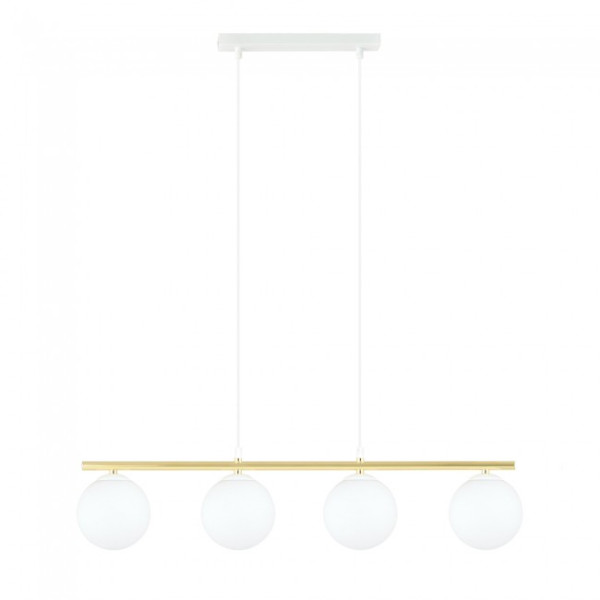 Lâmpada pingente Etisa branca (4 luzes) M 2