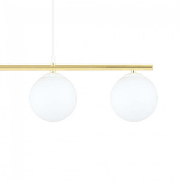 Lâmpada pingente Etisa branca (4 luzes) M 4