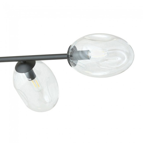 Lâmpada de pingente Bimala transparente (6 luzes) M 4