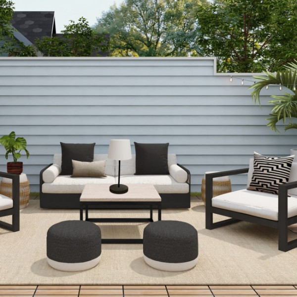 Candeeiro de mesa LED Sora Preto Dim (3W) M 3