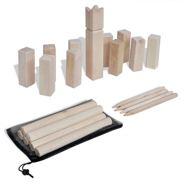 Set de juego de cubos Kubb de madera D