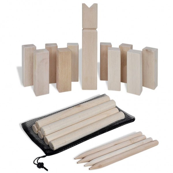 Conjunto de jogo Kubb madeira M 2