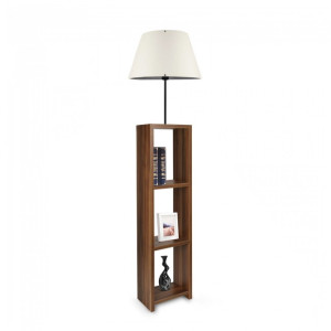 Lámpara de pie estantería Diero Crema H