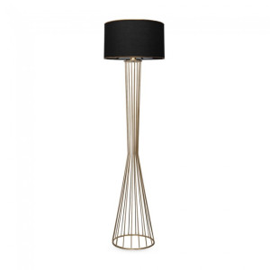 Lesmita Negro+ Lâmpada de pé de Oro H