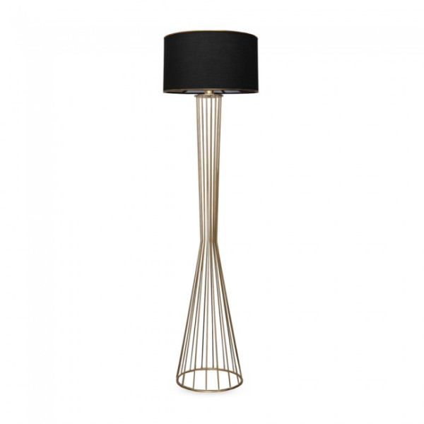 Lesmita Negro+ Lâmpada de pé de Oro M 2