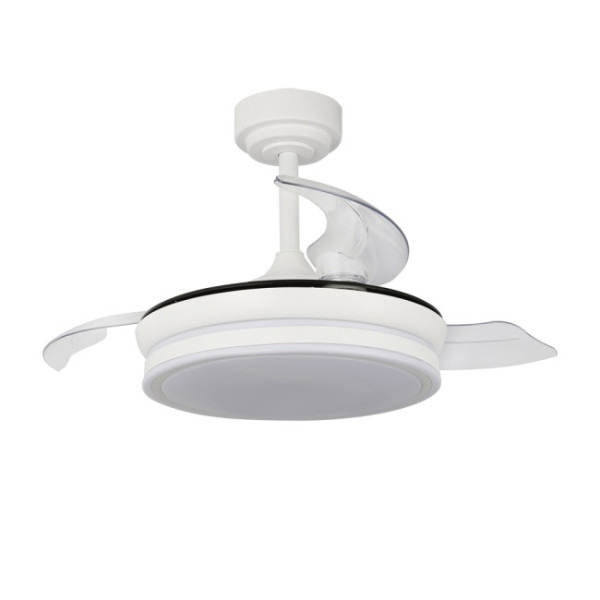 Ventilador LED con aspas retráctiles Ilsa Mini Blanco CCT (35W) M 2