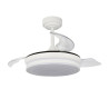 Ventilador LED com lâminas retráteis Ilsa Mini TCC branco (35W) 2