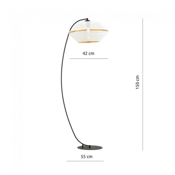 Lámpara de pie Venice Blanco M 5