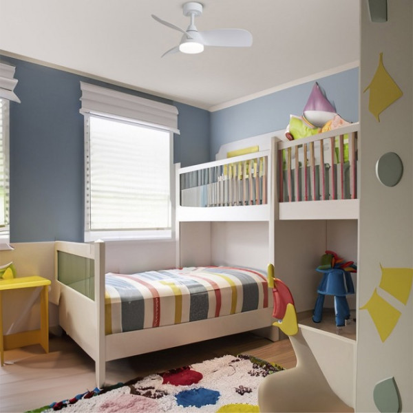 Ventilador de techo LED Borse Blanco CCT Dim (18W) M 3