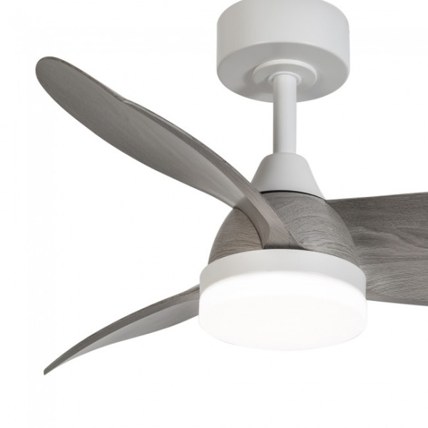 Ventilador de techo LED Borse Blanco+Gris CCT Dim (18W) M 4