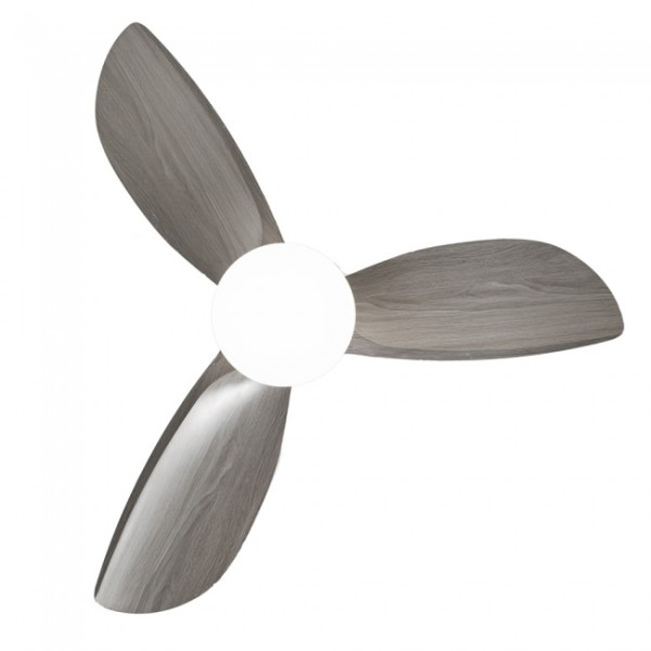 Ventilador de teto LED Bolsa Branco+Gris CCT Dim (18W) M 5