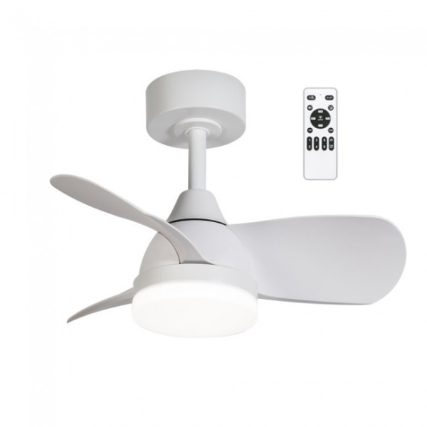 Ventilador de techo LED Borse Mini Blanco CCT Dim (18W) D