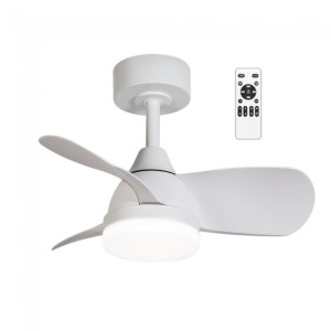 Ventilador de techo LED Borse Mini Blanco CCT Dim (18W) H