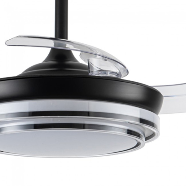 Ventilador LED aspas plegables Mesina Mini Negro CCT Dim (46W) M 3