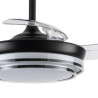 Ventilador LED aspas plegables Mesina Mini Negro CCT Dim (46W) 3