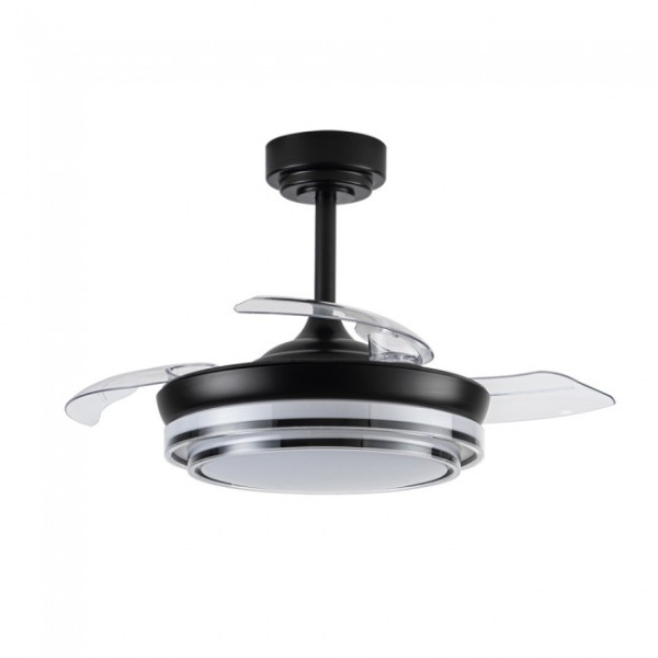 Ventilador LED aspas plegables Mesina Mini Negro CCT Dim (46W) M 5