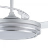 Ventilador de lâmina dobrável Messina Silver CCT Dim LED (72W) 3