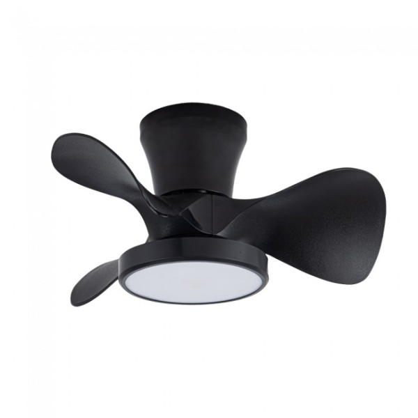 Ventilador de teto LED Merial Negro CCT Dim (20W) M 4