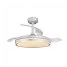 Ventilador LED aspas plegables Perla Gris CCT Dim (72W) 3