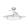Ventilador LED aspas plegables Perla Gris CCT Dim (72W) 4