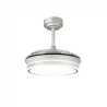 Ventilador LED de lâminas dobráveis Mini Cinza CCT Dim (46W) 4
