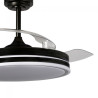 Ventilador LED aspas plegables Perla Negro CCT Dim (72W) 4