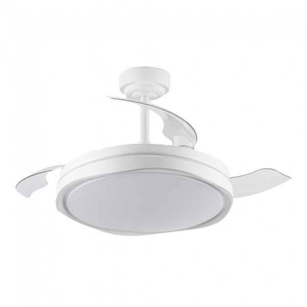 Ventilador LED aspas plegables Goan Blanco CCT Dim (72W) M 4